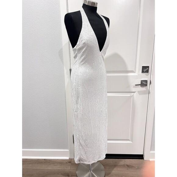 Zara White Halter Midi Dress - Picture 7 of 16